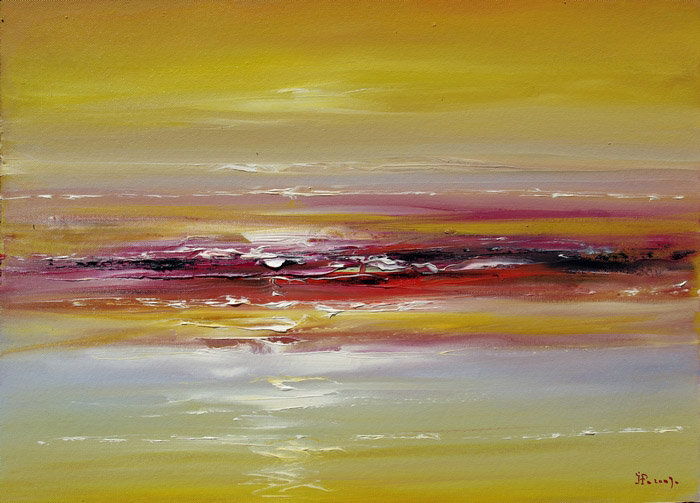 Sun and Sea painting - Ioan Popei Sun and Sea art painting